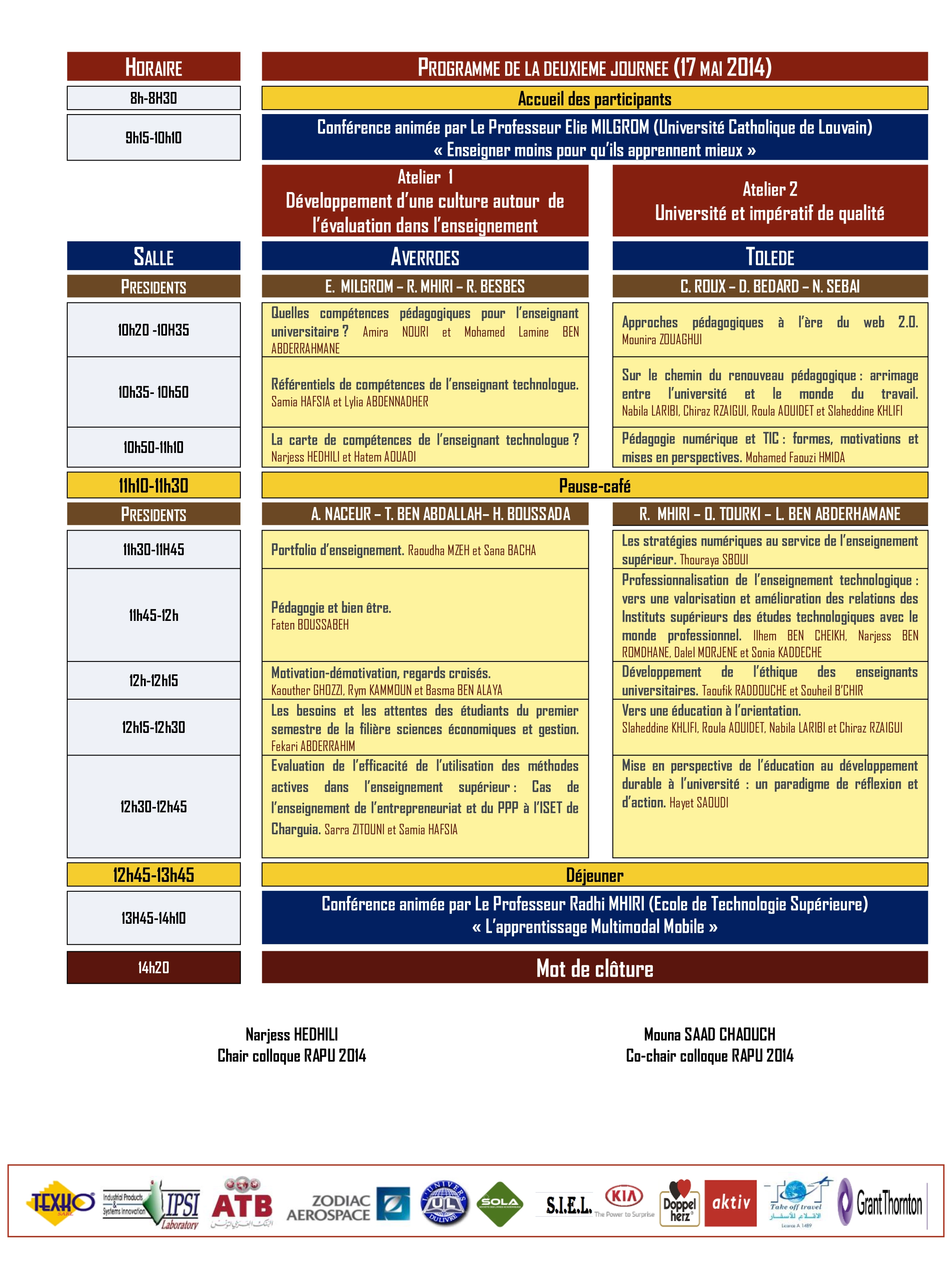 Programme RAPU 2014 Page2